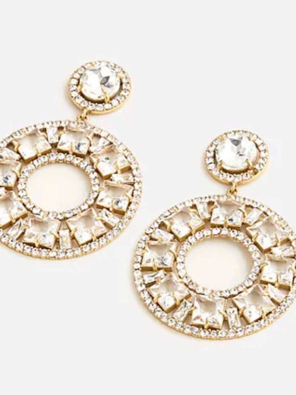J Crew Crystal Cocktail Earrings